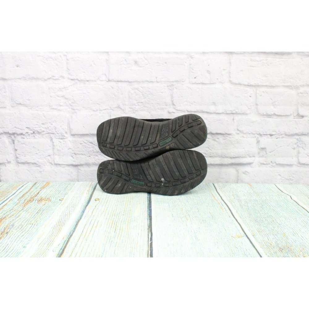 LL Bean  Black Suede Slip-On Casual Mule Clog Shoes Size 6 Wide - Picture 9 of 9